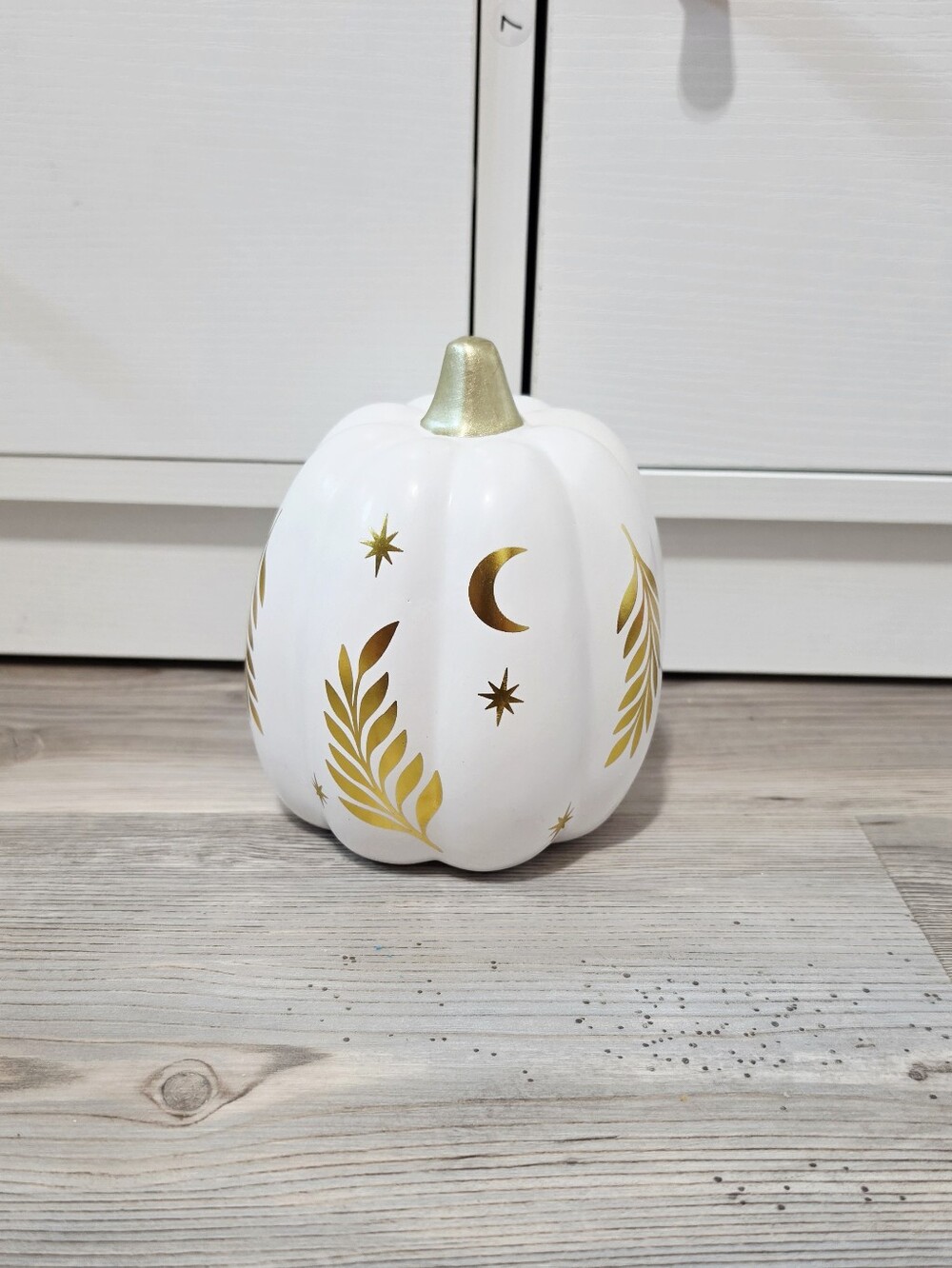 Target Bullseye Playground Halloween 2026 Ceramic Pumpkin - White & Gold